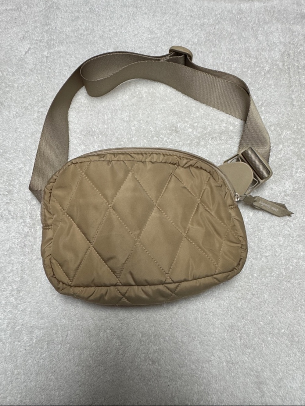 Vera Bradley Tan Quilted Crossbody Belt Bag
